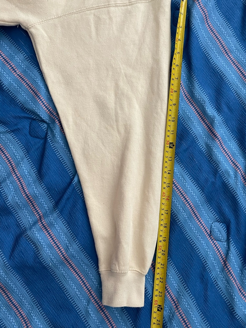 Aaliyah Beige Graphic Pullover Hoodie with Front Print - Women-Size XL - Picture 7 of 7